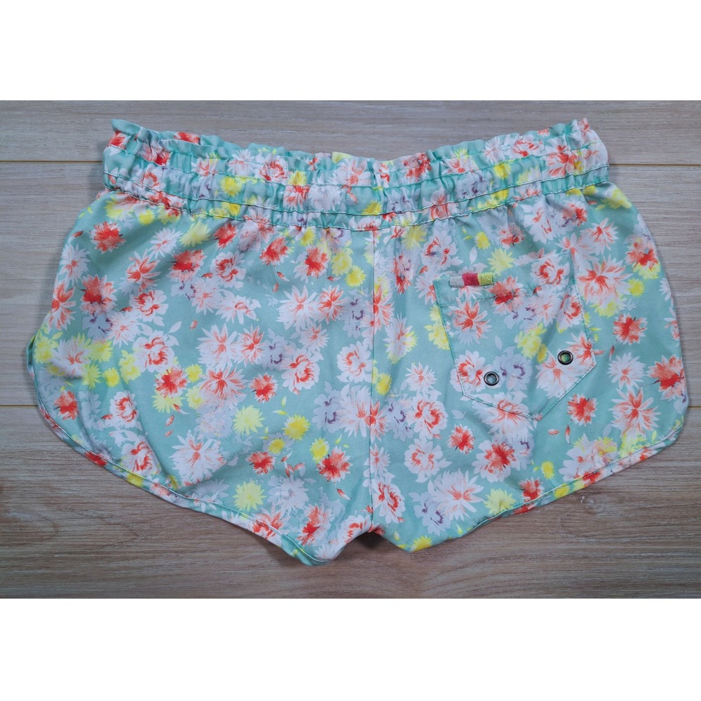 LA Hearts Floral Board Shorts Mint Green Coral Dolphin‎ Hem Swim Shorts sz Small - Picture 2 of 5